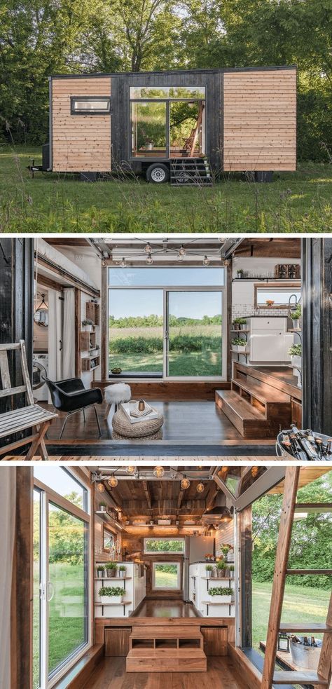 #houseideas #house #housedecor #housedesign #housedesignideas #houseinspiration ##besttinyhousedesigns #homedesign #homeideas #home Tiny House On Wheels Design, Timbercraft Tiny Homes, Tiny House Company, Kombi Home, Tiny House Interior Design, Tiny House Trailer, Building A Tiny House, Best Tiny House, Tiny House Inspiration