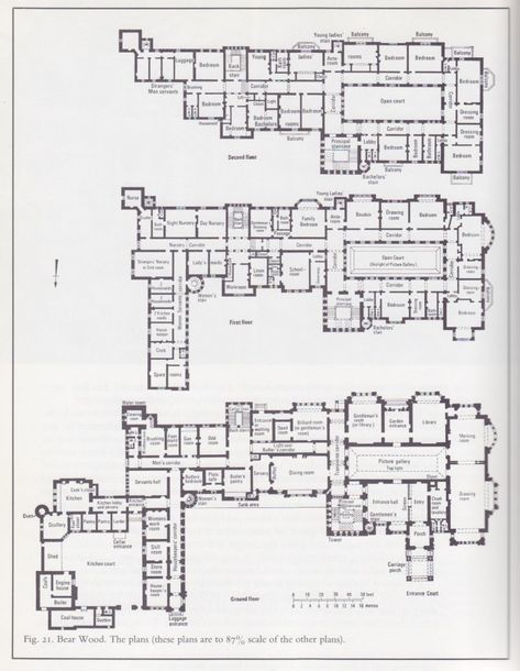 Palace Floor Plan, Manor House Plans, Manor Floor Plan, Castle Floor Plan, English Manor Houses, Mansion Floor Plan, Wood Plans, English Country House, House Blueprints