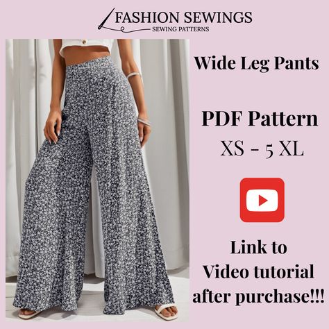 Wide leg palazzo pants