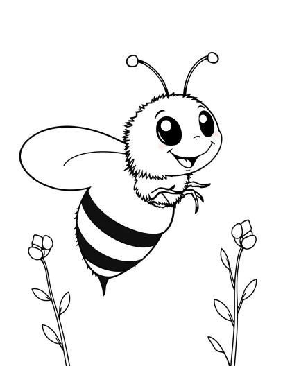 Bee-utiful coloring pages for you! 🐝 Our coloring pages feature these busy and important insects in various scenes and poses. Click to explore and start coloring today! 🎨 Free Printable Bee Template, Bee Clip Art, Bee Outline, Bee Coloring, Bee Template, Clip Art Black And White, Black And White Clipart, Bee Utiful, Bee Printables