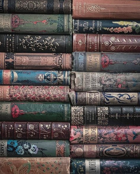 Vintage Book Spines, Bibliophile Aesthetic, Bookshelf Study, Book Friends, Library Vintage, Vintage Reading, Cover Design Inspiration, Dusty Attic, Aesthetic Dark Academia