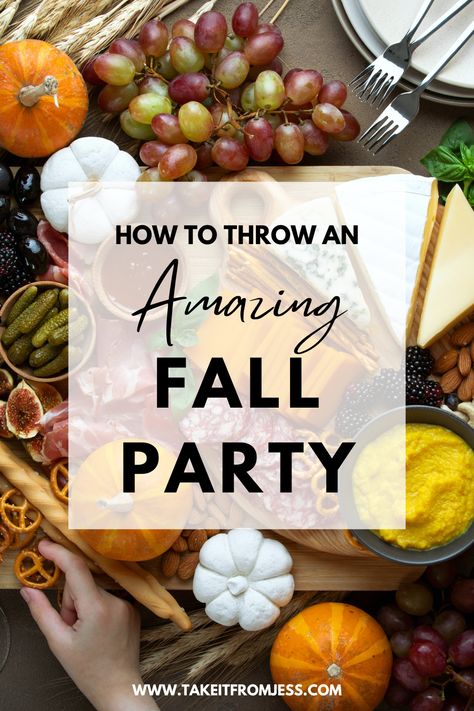 Hosting a fall party? These ideas and themes will inspire you to create a beautiful and festive event. Hosting An Outdoor Fall Party, Fall Networking Event, Fall Themed Party Decorations, Fall Barn Party Ideas, Fall Barbeque Ideas, Fall Cocktail Party Ideas, Ladies Fall Party, October Theme Party Ideas, Ladies Fall Party Ideas