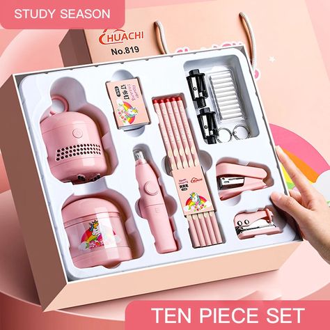 Chen Lin Electric Pencil Sharpener Electronic Stationery Set Erasers Mechanical Cleaner Kit For Children Art School Supplies - Stationery Set - AliExpress Electric Eraser, Electric Sharpener, Art School Supplies, Electric Pencil Sharpener, Food Gift Cards, Stationary Gifts, Luxury Stationery, Cute Stationary, Pencil Sharpener