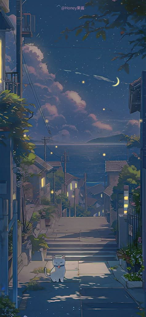 Anime Nature Wallpaper Hd, Korean Anime Wallpaper, Ghibli Art Aesthetic, Sleep Widget, Anime Esthetics, Anime Scenery Backgrounds, Aesthetic Anime Scenery Wallpaper, Whimsical Wallpaper Iphone, Ghibli Scenery