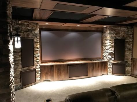 Huge Tv, Basement Home Theater, Home Theater Ideas, Home Theater Room Design, Home Theater Furniture, Home Movie Theater, Theater Room Design, Home Theater Room, Basement Home