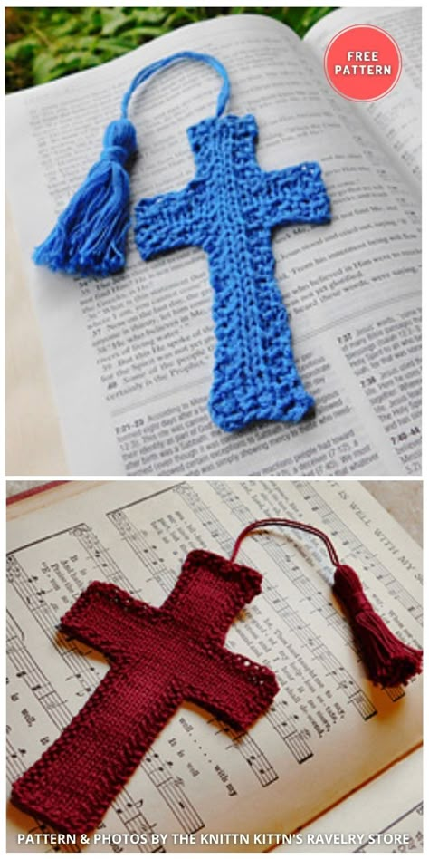 6 Free Easy Knitted Cross Patterns For Easter. 6 Free Easy Knitted Cross Patterns For Easter curated by The Knit Crew. Easter Knitting Patterns Free, Knitted Baby Blanket Patterns, Crochet Bookmark Tutorial, Easter Knitting Patterns, Bookmark Crochet Tutorial, Easter Knitting, Crochet Bookmarks Free Patterns, Crochet Figures, Bookmark Easy