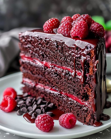 Decadent Chocolate Raspberry Cake: A Sweet Symphony If you’re looking for the perfect blend of rich chocolate and vibrant raspberry flavors, this Chocolate Decadence Cake is your answer. Whether it’s ... Read more Choc Raspberry Cake, Chocolate Decadence Cake Recipe, Raspberry Chocolate Cake, Berry Cake Recipe, Cake Raspberry, Chocolate Decadence, Bolo Red Velvet, Raspberry Desserts, Chocolate Raspberry Cake