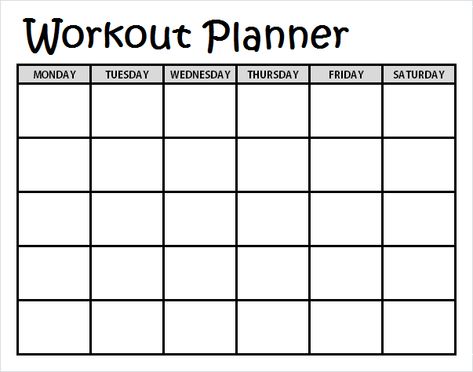 Workout Schedule Template, Calendar Workout, Workout Planner Template, Fitness Tracker Printable, Printable Workout, 2020 Calendar Template, Holiday Workout, Fitness Planner Printable, Workout Planner