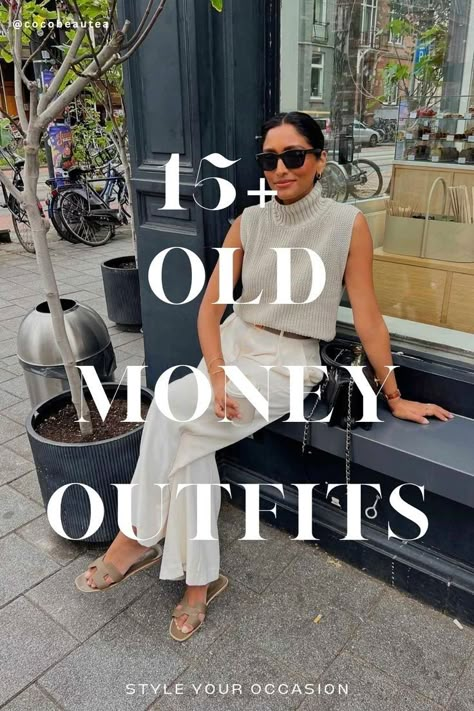 Are you into the old money aesthetic and want to know how to get the look? We’ve got style tips on how to achieve old money style and the quiet luxury aesthetic. Find 19+ chic old money outfit ideas for summer, spring, and fall 2024 that you can easily put together. Explore the best old money outfits for women for summer 2024 and beyond with our quiet luxury style guide. Old Money Work Outfits Fall, Minimal Chic Summer Outfits, Classy Old Money Outfits For Women, Old Money Outfits For Work, French Street Style 2024, Old Money Office Outfits Women, Old Money Outfits 2024, Old Money Work Outfits Women, Quiet Luxury Outfits 2024