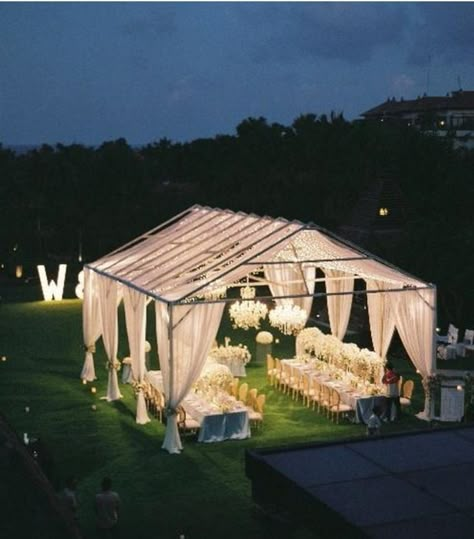 Outdoor Tent Wedding, Small Backyard Wedding, Wedding Backyard Reception, Tent Set Up, Backyard Reception, Wedding Decorations Ideas, Rustic Wedding Decorations, Dream Wedding Decorations, Wedding Tent