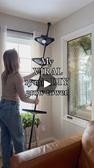 2.7M views · 167K reactions | My favorite houseplant DIY of 2023 — that you need to try in 2024! It’s beyond easy. Almost silly to call it a diy. I do have a YouTube video showing how I made it — but basically it’s just adding these sansi puck lights to a shower caddy! It’s completely portable, and you can change the size and number of shelves as well. Perfect for those renting, or anyone not wanting to put holes in the walls 😜 These lights are nice and strong, and will make any plant happy that you decide to put under it. You can also adjust the height between shelves for taller or shorter plants. The compact size means you can grow in any space! And it works for ceilings up to 10ft! Comment ‘link’ and I’ll dm you all the pieces to make this (there’s only 3 😂), or you can find it Indoor Plants Shelves, Corner Shelves With Lights, Diy Shelves For Plants Indoor, Shower Caddy Plant Stand, Renter Friendly Plant Display, Corner Plant Shelves Indoor, Corner Wall Plant Shelves, Diy Indoor Plant Shelf With Grow Lights, Plant Corner With Grow Lights