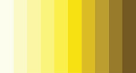 What Colors Make Yellow and How Do You Mix Different Shades of Yellow? - Color Meanings What Colors Make Yellow, Monochromatic Artwork, Shades Of Yellow Color, Yellow Color Combinations, Yellow Color Palette, Yellow Palette, On The Spectrum, Pin Search, Color Palette Challenge