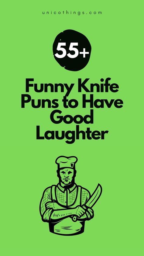 Slice through the monotony with these funny and hilarious Knife puns. Whether you're a cooking enthusiast or a chef at heart these puns will let the laughter carve its way into your day. Quotes Letter Board, Cooking Puns, Witty Comebacks, Double Entendre, Glowforge Ideas, Best Puns, A Chef, Brighten Your Day, Puns