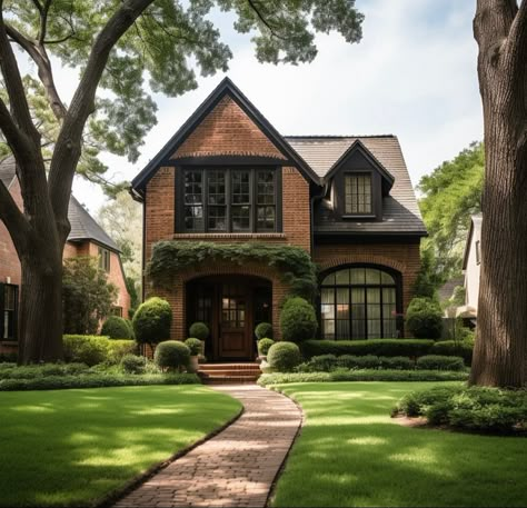 Tudor House Exterior, Furniture Apartment, Style College, Rooms Decor, Brick Exterior House, Apartment Organization, Tudor House, Inspire Me Home Decor, Apartment Aesthetic