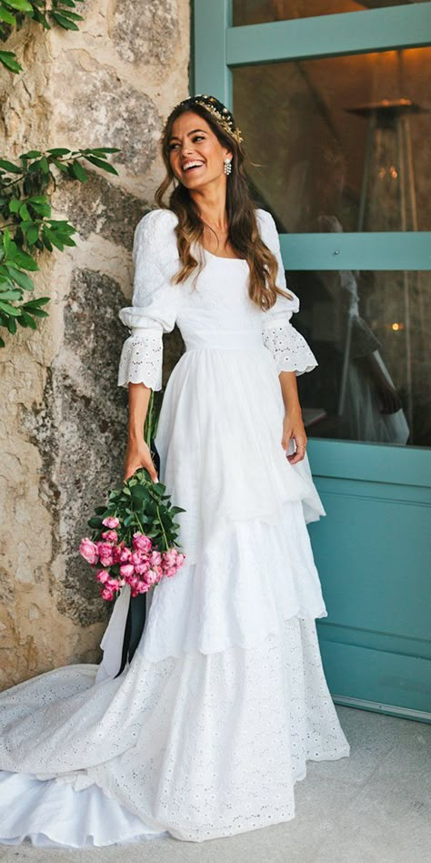 Bohemian style wedding dresses