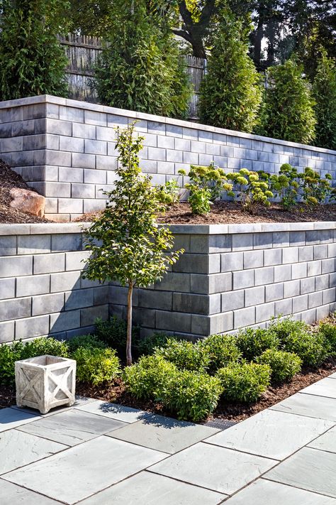 Garden retaining wall