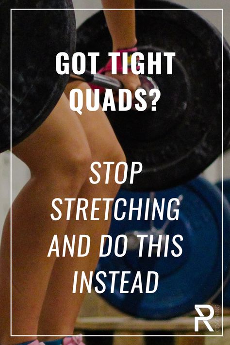 VIDEO: If You Have Tight Quads... Stop Stretching And Do This Instead — Peter Roberts Coaching Best Quad Stretches, Stretches For Quads And Hamstrings, How To Stretch Your Quads, How To Stretch Quads, Stretches For Quads, Quad Stretches Tight, Stretch Quads, Stretching Quads, Quad Stretches