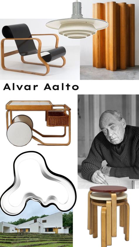 Alvaro Aalto, Alvar Aalto Interior, Finland Architecture, Alvar Aalto Furniture, Alvar Aalto Architecture, Alvar Alto, Italian Language Learning, Rooms Ideas, Iconic Furniture