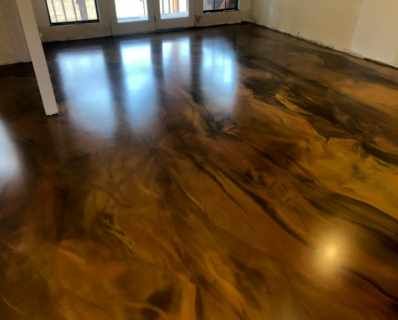 Marble Epoxy Floor, Epoxy Floor Designs, Stained Concrete Floors, Stained Floors, Metallic Epoxy Floor, 3d Epoxy, Epoxy Floors, Concrete Stained Floors, Beautiful Flooring