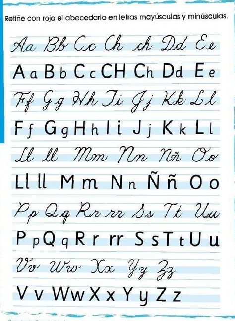 Letras Cursivas Del Abecedario Alfabeto Para Niños 1E8 Teaching Cursive Writing, Cursive Writing Practice Sheets, Cursive Handwriting Worksheets, Alfabet Font, Teaching Cursive, Cursive Handwriting Practice, Writing Practice Sheets, Handwriting Logo, Handwriting Examples