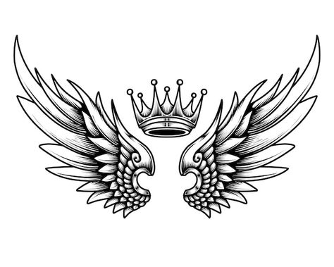 Angel Wings Tattoo Design, Chest Tattoo Wings, Flash Tattoo Sleeve, Wing Neck Tattoo, Wings Tattoo Design, Eagle Wing Tattoos, Alas Tattoo, Wing Tattoo Men, Wing Tattoo Designs