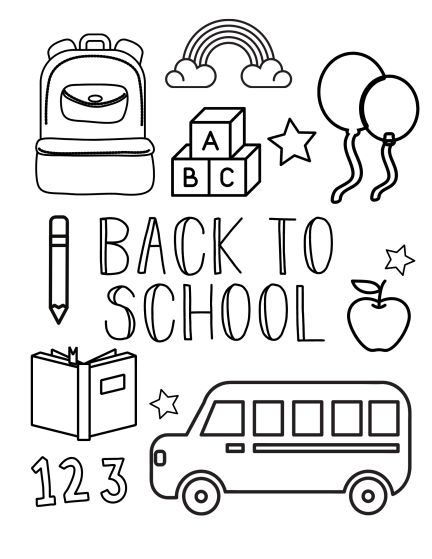 Free back to school coloring pages for preschool kids All About Me Coloring Sheet Preschool, Free Coloring Pages Preschool, Back To School Themed Art For Toddlers, Color Sheets For Preschool, Welcome To Preschool Coloring Page, Back To School Craft Ideas For Preschool, First Day Of Preschool Worksheets, School Age Coloring Pages, Pre K First Day Of School Activities Free Printable