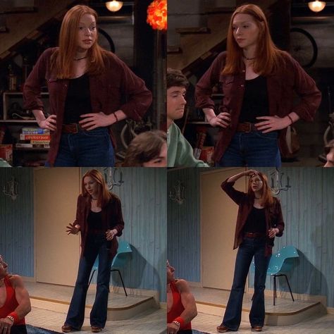 That 70s Show Outfits Dona, 70s Show Jackie Outfits, Jackie From That 70s Show Outfits, Donna Pinciotti Outfits, Donna That 70s Show Outfits, Thats 70 Show Outfit, Jackie That 70s Show Outfit, That 70s Show Aesthetic Outfits, That 70s Show Fashion