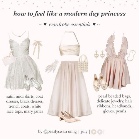 Etiquette And Manners, Princess Core, Modern Princess, Dress Hairstyles, Satin Midi Skirt, Pink Girly Things, Classy Aesthetic, Soft Feminine, Princess Aesthetic