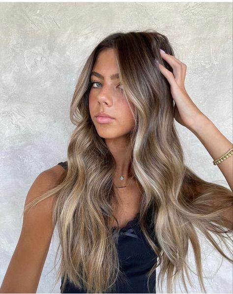 Platinum Brown Hair Balayage, Brown Fade Into Blonde Hair, Partial Highlights With Face Framing, Lived In Ashy Blonde Balayage, Smudge Root Bronde, Lived In Blonde On Dark Hair, Blonde Bronde Haircolor, Low Maintenance Bronde Hair Color, Colors That Make You Look Tan