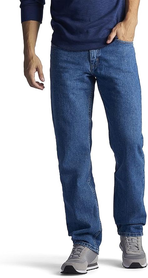 Men's Regular Fit Straight Leg Jean, Pepperstone, 32W x 28L - levis jeans Lee Jeans Mens, Jeans Kids, Classic Jeans, Lee Jeans, Mens Essentials, Designer Jeans, Slim Fit Men, Stretch Jeans, Mens Fitness