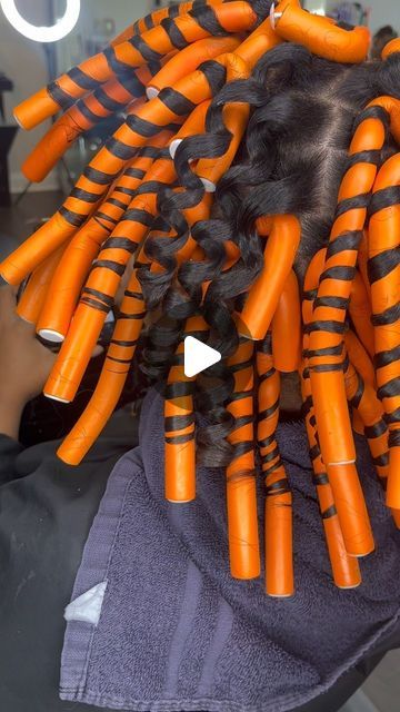 Flexi Rods On Natural Hair Hairstyles, Flex Rods On Natural Hair, Flexirods On Natural Hair, Natural Hair Flexi Rods, How To Do Curls, Flexi Rods On Natural Hair, Natural Hair Rod Set, Rod Set On Natural Hair, Yard Decorations Diy