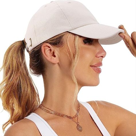 - Lined with silky satin, this curl cap is a unique option to reduce hair friction. Baseball Hats For Women Short Hair, Casual Cheap Dad Hat With Short Brim, Medium Hairatyles With Baseball Hats, Womens Hard Hat Hair, Hats For Oblong Face Shape, Ponyback Hat, Hat For Curly Hair, Baseball Cap For Women, Hiking Hat