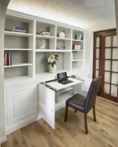 bespoke cabinets and bookcases with pull out desk home office – Built in Solutions Pull Out Shelf Desk, Bookcase With Hidden Desk, Built In With Pull Out Desk, Built In Desk Hidden, Wall Cabinet With Desk, Built In With Hidden Desk, Bookcases With Desk In Middle, Hidden Desk In Bookshelf, Desk With Built In Bookshelves