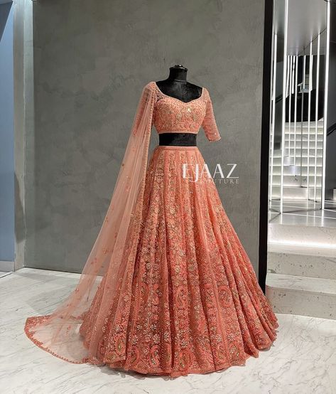 Ejaaz Couture, Baju Kahwin, Indian Sari Dress, Wedding Lehenga Designs, Lehenga Designs Simple, Indian Bride Outfits, Traditional Indian Dress, Embroidered Lehenga, Traditional Indian Outfits