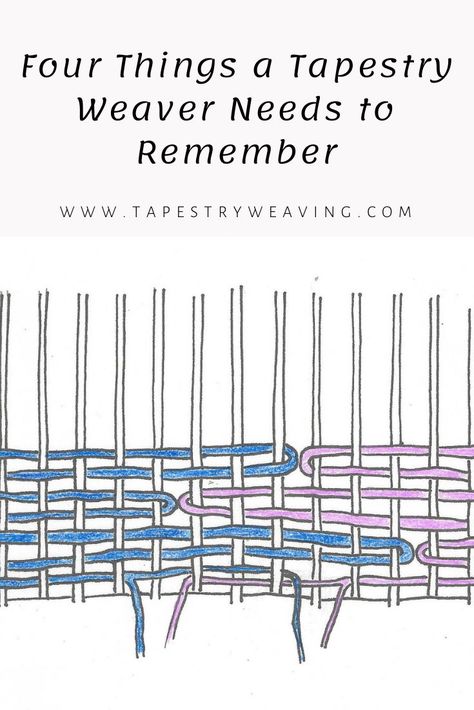 Every discipline has something that trips people up when they’re learning it. I've been teaching tapestry for a long time and over the years I've noticed that there are four consistent things that cause tapestry weavers the most trouble. These things are more common for new tapestry weavers, but all of us have moments from time to time when we just don't see why the weaving isn't working. Tapestry Loom Weaving Patterns, Weaving Projects Ideas, Tapestry Tutorial, Tapestry Weaving Ideas, Rug Weaving Loom, Woven Tapestry Art, Frame Weaving, Tapestry Crafts, Tapestry Loom Weaving