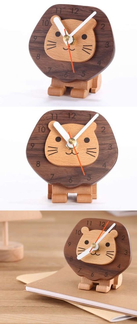 Wood Clock Design, Wooden Clocks, Unusual Clocks, Cool Clocks, Wood Clock, Into The Wood, Clock Art, Unique Wall Clocks, Wood Clocks