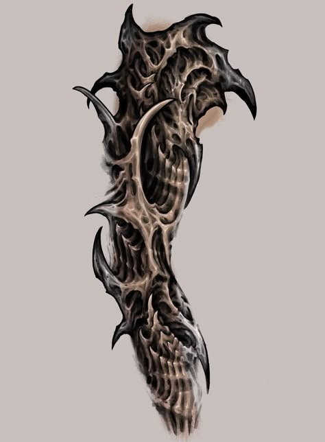 Organic Biomechanical Tattoo Design, Bio Mechanical Tattoo Design, Bioorganic Tattoo Design, Bio Organic Tattoo Design, Organic Tattoo Design, Bioorganic Tattoo, Biomech Tattoo, Hell Tattoo, Tattoo Tv Shows