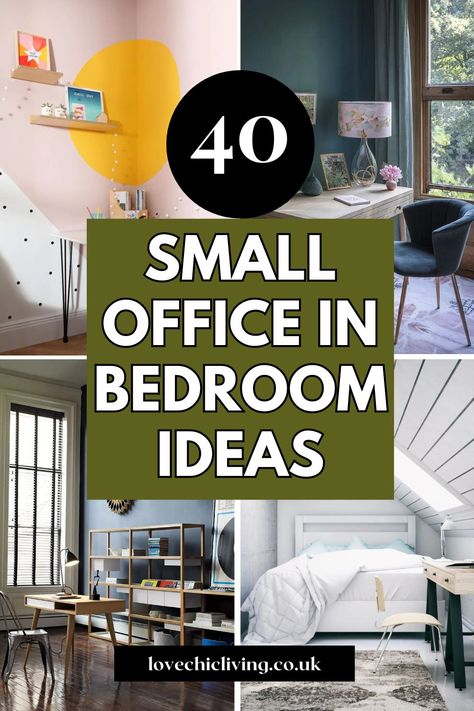 Great tips and advice on small office bedroom combo, including guest rooms. From layout, to type of study desk, lighting, small office chair and more. Look at spare bedroom office combo ideas in more detail and read the full article. Home Office 1 Bedroom Apartment, Decorating Study Room Ideas, Small Den Ideas With Tv And Desk, Shared Office And Guest Room, Spare Bedroom Desk Ideas, Reading Desk In Bedroom, Second Bedroom Ideas Offices, Study In Bedroom Ideas, Small Home Office Ideas For Two