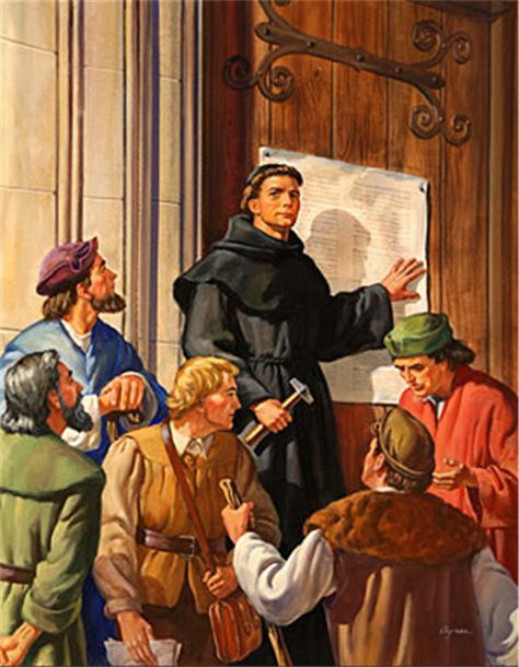 Here's the entire list of the 95 Theses that Martin Luther nailed to the door of Castle Church in Wittenberg, Germany, on October 31, 1517. This Date 1517 became the birth of the Protestant Reformation! Martin Luther Reformation, Martin Luther Quotes, Reformation Day, Protestant Reformation, Christian History, Reformed Theology, Lutheran Church, Church History, Roman Catholic Church