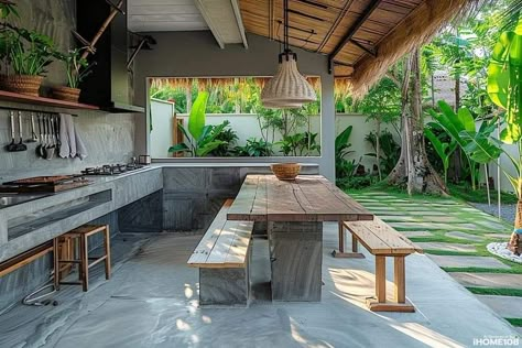 Kitchen Ideas Philippines, Dirty Kitchen Design, Philippine Houses, Dirty Kitchen, Affordable House Plans, Outdoor Kitchen Plans, Build Outdoor Kitchen, Backyard Kitchen, Outdoor Kitchen Design Layout