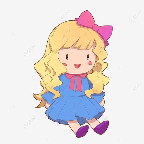 Toys Drawing Illustrations, N Drawing, Doll Clipart, International Children's Day, Doll Drawing, Doll Cartoon, Abc Coloring Pages, Doll Anime, School Images