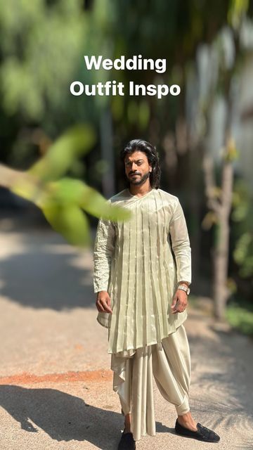 Rohit Bose on Instagram: "Pleated organza kurta meets satin dhoti. What do you think of this look? Customised by @designwithsaa blending elegance and tradition 💫 Draping tutorial link in bio: Draping style 11 #FashionDiaries #WeddingStyle [Indianwear, men’s fashion , kurta, dhoti, dhoti draping, ethnic wear, traditional, culture]" Dhoti Outfit Men, Dhoti Kurta For Men Indian Weddings, Boy Dresses, Organza Kurta, Pleated Organza, Mens Wear Wedding, Traditional Culture, Men's Wear, Wedding Wear