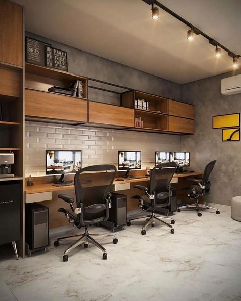 Modern Office Design Inspiration, Small Office Design Interior, Best Ergonomic Office Chair, Small Office Design, Industrial Office Design, Commercial And Office Architecture, Office Design Inspiration, Office Interior Design Modern, Modern Office Interiors