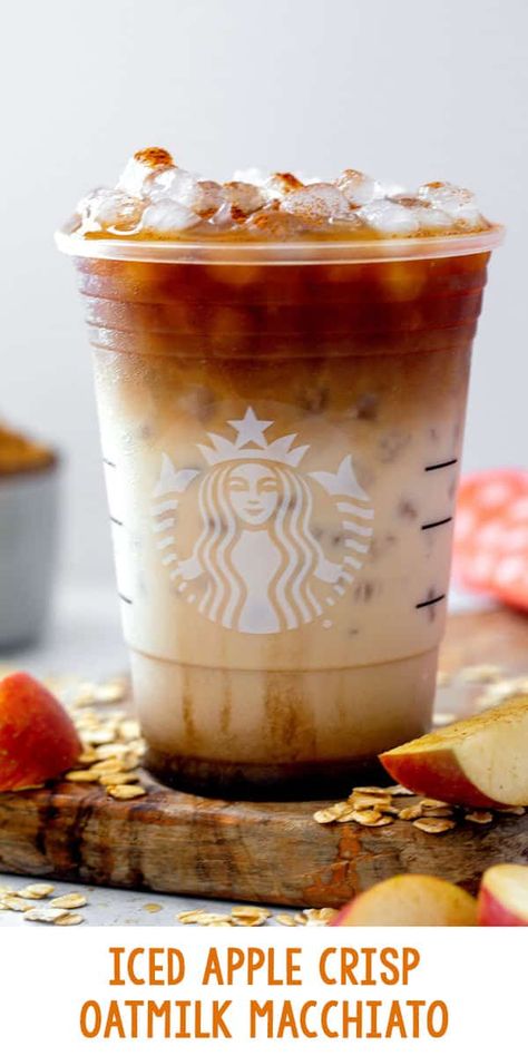 Apple Crisp Coffee Creamer, Iced Apple Crisp Oatmilk Shaken Espresso, Apple Pie Coffee Creamer, Copycat Starbucks Apple Crisp Macchiato, Iced Apple Crisp Oatmilk Macchiato, Caramel Apple Chai Latte, Apple Crisp Cold Brew, Starbucks Apple Crisp Shaken Espresso, Apple Crisp Starbucks Drink