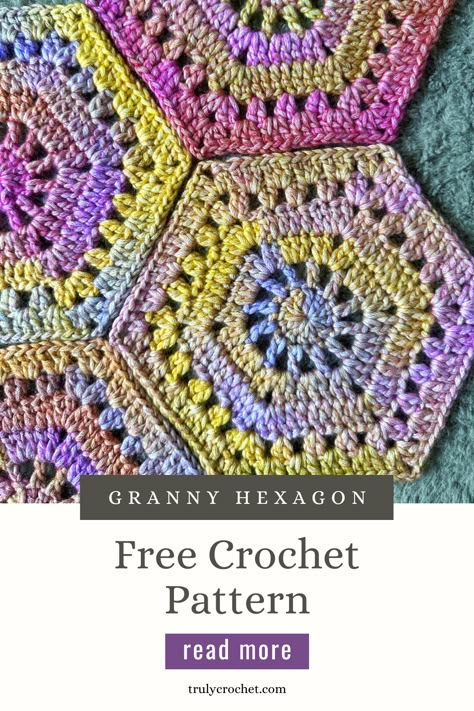 Discover the joy of crochet with our Spirit Granny Hexagon – Free Crochet Pattern,  this is an easy-to-follow crochet pattern that unlocks endless creative possibilities. This versatile granny hexagon pattern allows you to craft charming hexagonal motifs, perfect for blankets, accessories, or even home décor. Whether you’re a seasoned crocheter or just starting out, our free pattern provides detailed instructions to effortlessly create these classic granny hexagons. Octagon Crochet Pattern Granny Squares, Granny Square Blanket Hexagon, Hexagon Square Crochet, Hexagon Blanket Crochet Pattern, Octagon Granny Square, Crochet Hexagon Pattern Free Diagram, Hexagon Motif Crochet Pattern, Free Crochet Hexagon Pattern, Half Hexagon Crochet Pattern