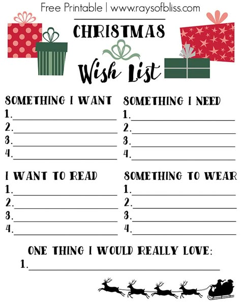 Christmas List Printable, Christmas Wish List Template, Christmas List Template, Kids Christmas List, Christmas Gift Exchange, Christmas Gift List, 12 December, Free Christmas Printables, Noel Christmas