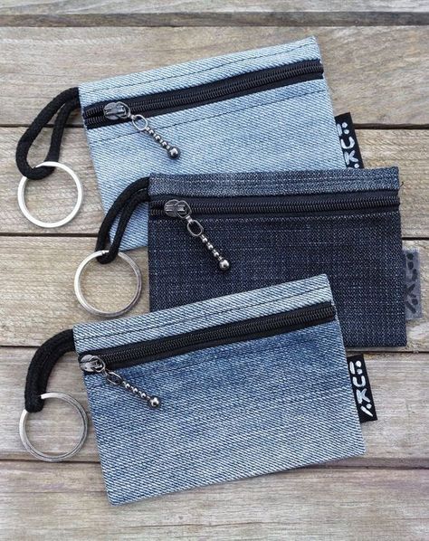 Denim Coin Purse, Denim Bag Patterns, Denim Crafts Diy, Denim Bags, Blue Jeans Crafts, Best Purses, Denim Ideas, Bags And Purses, Recycle Jeans