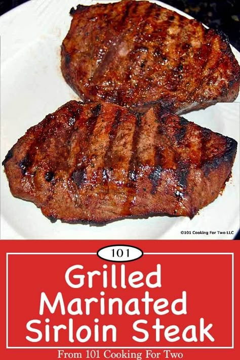 Grilling Sirloin Steaks On Gas Grill, Grilled Petite Sirloin Steak, Sirloin Tip Steak Recipes Grill, Petite Sirloin Steak Recipes Grill, Sirloin Steak Recipes Grilled, Grilled Sirloin Steak Recipes, Sirloin Marinade, Top Round Steak Recipes, Grilled Sirloin Steak