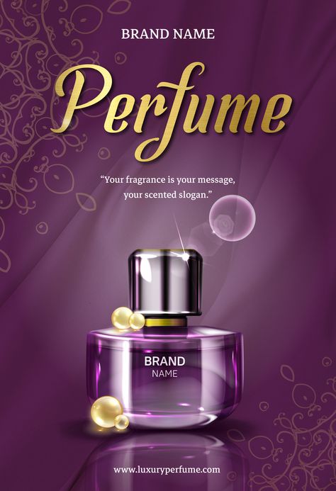 Luxury Purple Perfume Poster Red#pikbest#Templates#Poster#Others Perfume Posters Design, Perfume Flyer Design Inspiration, Perfume Ads Poster, Perfume Flyer Design Background, Perfume Template Design, Perfume Flyer Design Ideas, Perfume Graphic Design Poster, Perfume Design Poster, Perfume Ads Design