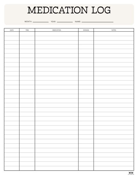 Medicine List Printable, Printable Medication List, Medicine Log Sheet, Printable Medication Log, Free Printable Charts Templates, Medication List Template Free Printable, Medication Chart Printable Free, Monthly Medication Chart Printable, Medicine Tracker Printable Free